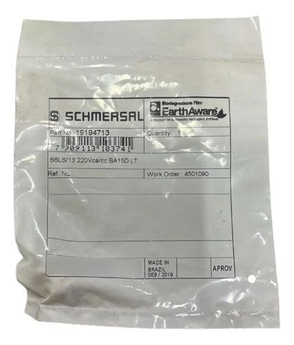 Kit Com 2x S6ls/13; 2x S6ls/15; 2x S6ls/14 Schmersal Verde Vermelho Amarelo 220