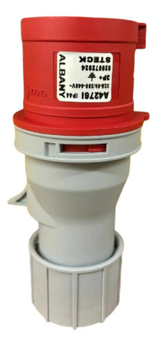 Kit Com 2: Plug A4276i 32a 3p+t 380/440v Vermelho Steck Vermelho