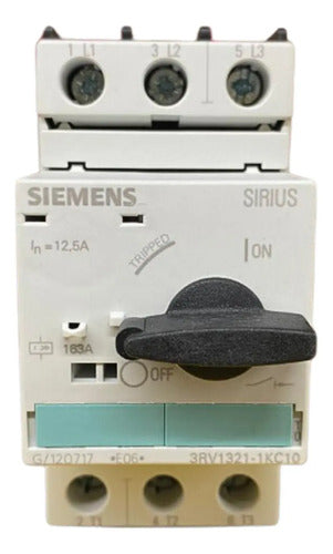 Disjuntor Tripolar 12,5a 3rv1321-1kc10 Siemens