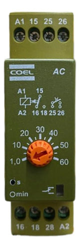Rele Tempo Ac 60s 220vca Coel 220vca
