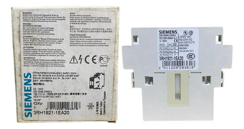 Bloco De Contato Auxiliar 2na 3rh1921-1ea20 Siemens -