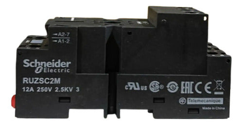 Kit Com 3: Base Octal Para Rele Universal Ruzsc2m Schneider