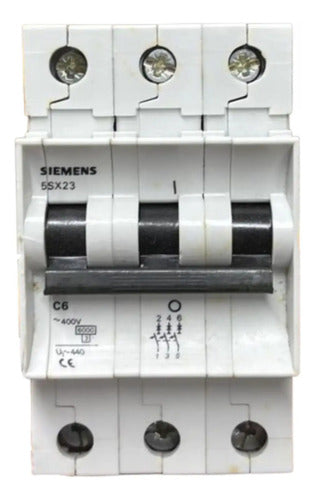 Disjuntor Termomagnético 3p 6a 5sx2306-7 Siemens