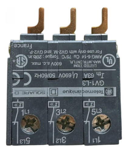 Bloco Aditivo Limitador Corrente 100ka Gv1l3 Telemecanique 127/220v