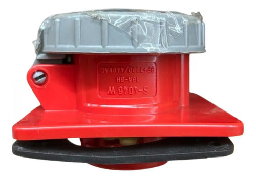 Tomada 3p+t 16a 380/440v 6h Vermelha S4046w Steck - Vermelho