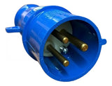 Kit Com 2 Peças: Plug N3276 32a 2p+t 220/240v 6h Azul Steck 220/240 V