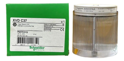 Módulo Luminoso Contínuo Transparente 70mm Xvdc37 Schneider