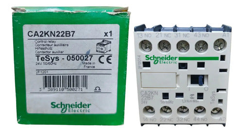 Contator Auxiliar Tesys K 2na+2nf 24vca Ca2kn22b7 Schneider 24v