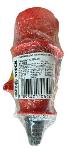 Plug N3079 16a 2p+t 380/440v Vermelho Steck 380/440