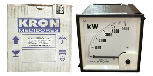 Wattimetro Ew96 Esq. 19 6000/5a 440/115v Trmv 3806kw Kron
