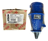 Kit Com 2 Peças: Plug N4079 16a 3p+t 200/250v 9h Azul Steck 220v