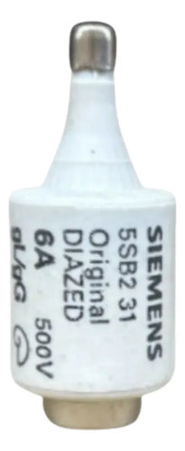 Kit Com 5: Fusivel Dz Retardado 6a 500v 5sb231 Siemens 500v