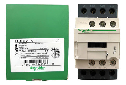 Contator 4p Tesys Deca 9a 1na+1nf 230vca Lc1dt20p7 Schneider 230 V