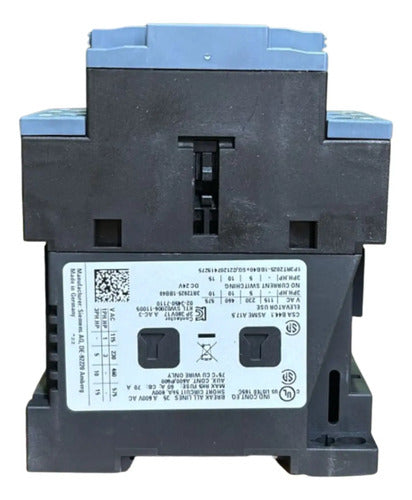 Contator Tripolar 17a 24vcc 1na+1nf 3rt2025-1bb40 Siemens 24vcc