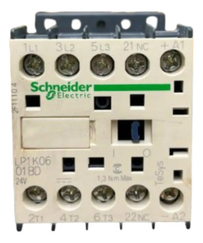 Contator Tripolar Tesys K 6a 1nf 24vcc Lp1k0601bd Schneider 24v