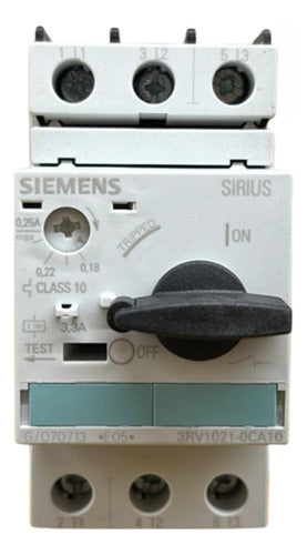 Disjuntor Motor 3rv1021-0ca10 0,18-0,25a Siemens  - 50/60hz