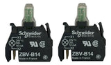 Kit Com 2: Bloco De Contato Led Branco Zbvb14 Schneider