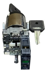 Chave Seletora 22mm Metálica 2 Posiçoes Xb4bg21 Schneider Metal Cromado