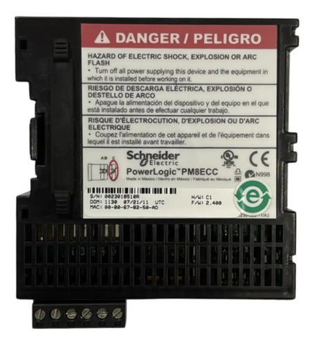 Placa Ethernet Med. Pm8xx Pm8ecc Schneider