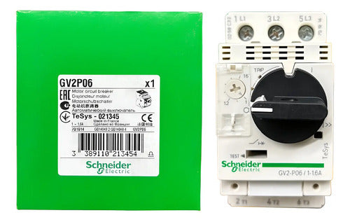 Disjuntor Motor Termomagnetico 2,5-4a Gv2p08 Schneider