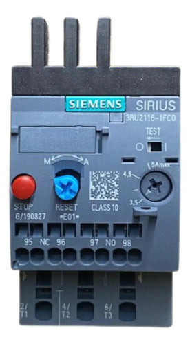 Relé De Sobrecarga 3ru2116-1fc0 3,5-5a Siemens  690v