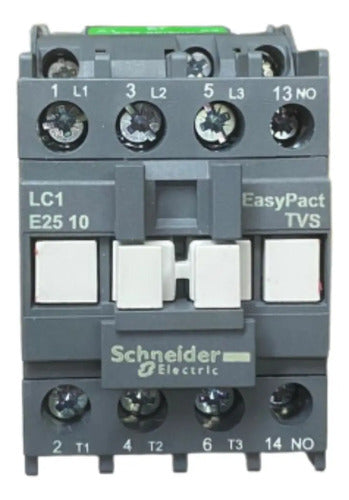 Contator Tripolar 25a 1na 24vca Lc1e2510b7 Tesys Schneider 24v