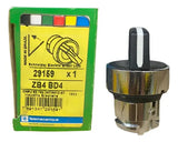 Cabeçote Para Chave Seletora Ø22mm 2 Pos Zb4bd4 Schneider Metal Cromado