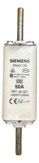 Kit Com 2: Fusível Nh01 Retardado 50a 500v 3na3120 Siemens 500v