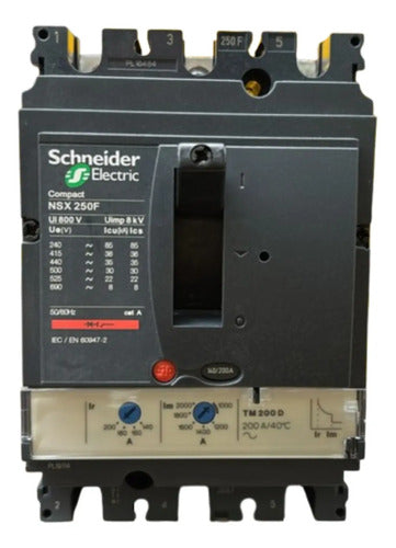 Disjuntor Termomagnético Nsx250f Lv431631 200a 3p Schneider