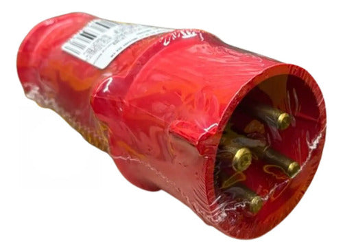 Kit Com 2: Plug N4276 32a 3p+t 380/440v Vermelho Steck Vermelho