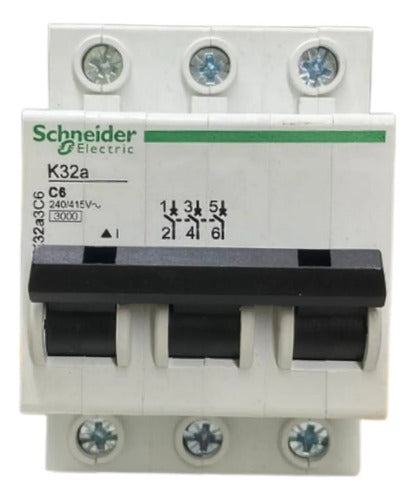 Disjuntor Termomagnetico Easy9 3p 6a K32a3c6 Schneider