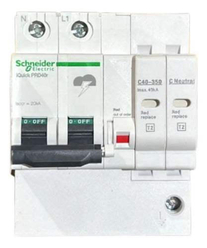 Protetor De Surto Iquick Prd 1p+n 40r A9l16292 Schneider