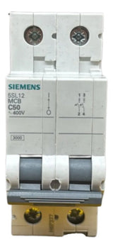 Kit Com 2: Disjuntor 2p 50a Curva C 5sx1250-7 Siemens