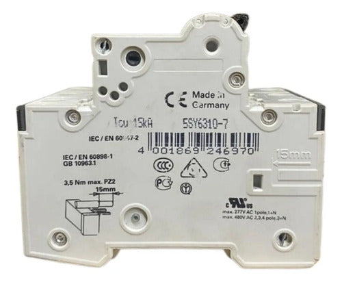 Disjuntor 5sy6310-7 C10 3p Siemens