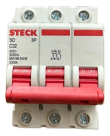 Kit C/ 2 Pçs: Disjuntor Tripolar Sdd63c32 32a Curva C Steck