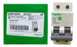Kit Com 2: Disjuntor 2p 32a 3ka Curva C Ez9f33232 Schneider