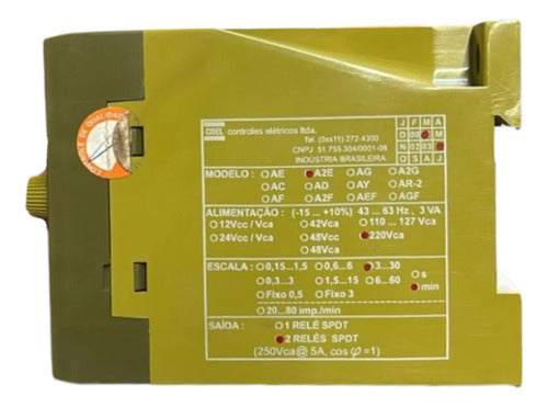 Rele Tempo A2e 30min 220vca Coel 220vca