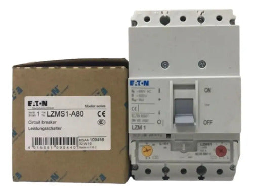 Disjuntor Tripolar 80a Lzms1-a80 Eaton