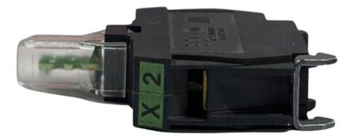 Bloco De Contato Luminoso Led Verde 120vca Zalvg3 Schneider Verde 127v