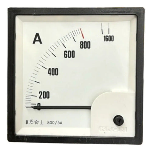 Amperimetro Fm96pc 800/1600/5a Travamento Em 800a Ip54 Kron