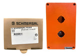 Botoeira Dgp2 Alumínio Com 2 Furos De 22mm Ace Schmersal Laranja -