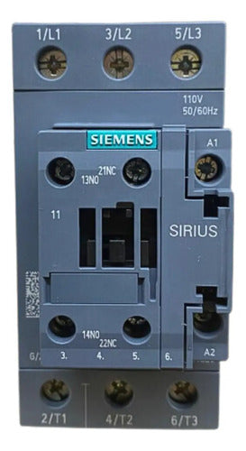 Contator Tripolar 3rt2037-1ag20 110v 65a 30kw Siemens 127v