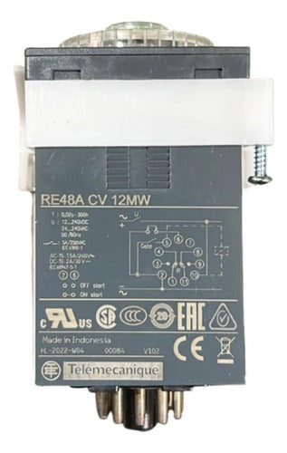 Rele Temporizador Eletronico Re48acv12mw Schneider