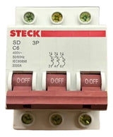 Disjuntor Tripolar Sd-63c06 6a Curva C 3ka Steck