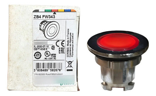 Cabeçote Para Botão Luminoso Faceado Vm Zb4fw343 Schneider
