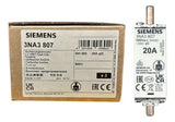 Kit Com 4: Fusível Nh000 Retardado 20a 500v 3na3807 Siemens 500v