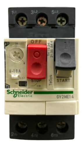 Disjuntor Motor Termomagnético 6-10a Gv2me14 Schneider 690v 50-60 Hz