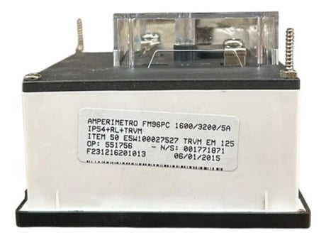 Amperimetro Fm96pc 1600/3200/5a Travamento 1250a Kron S/ Cx