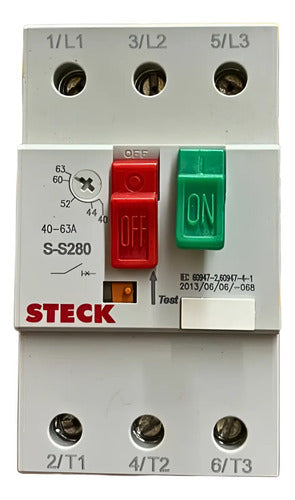 Disjuntor S-s280 40-63a 50/60hz Steck