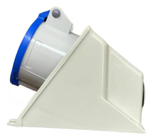Kit Com 2: Tomada N3206 32a 2p+t 200/250v 6h Azul Steck Azul